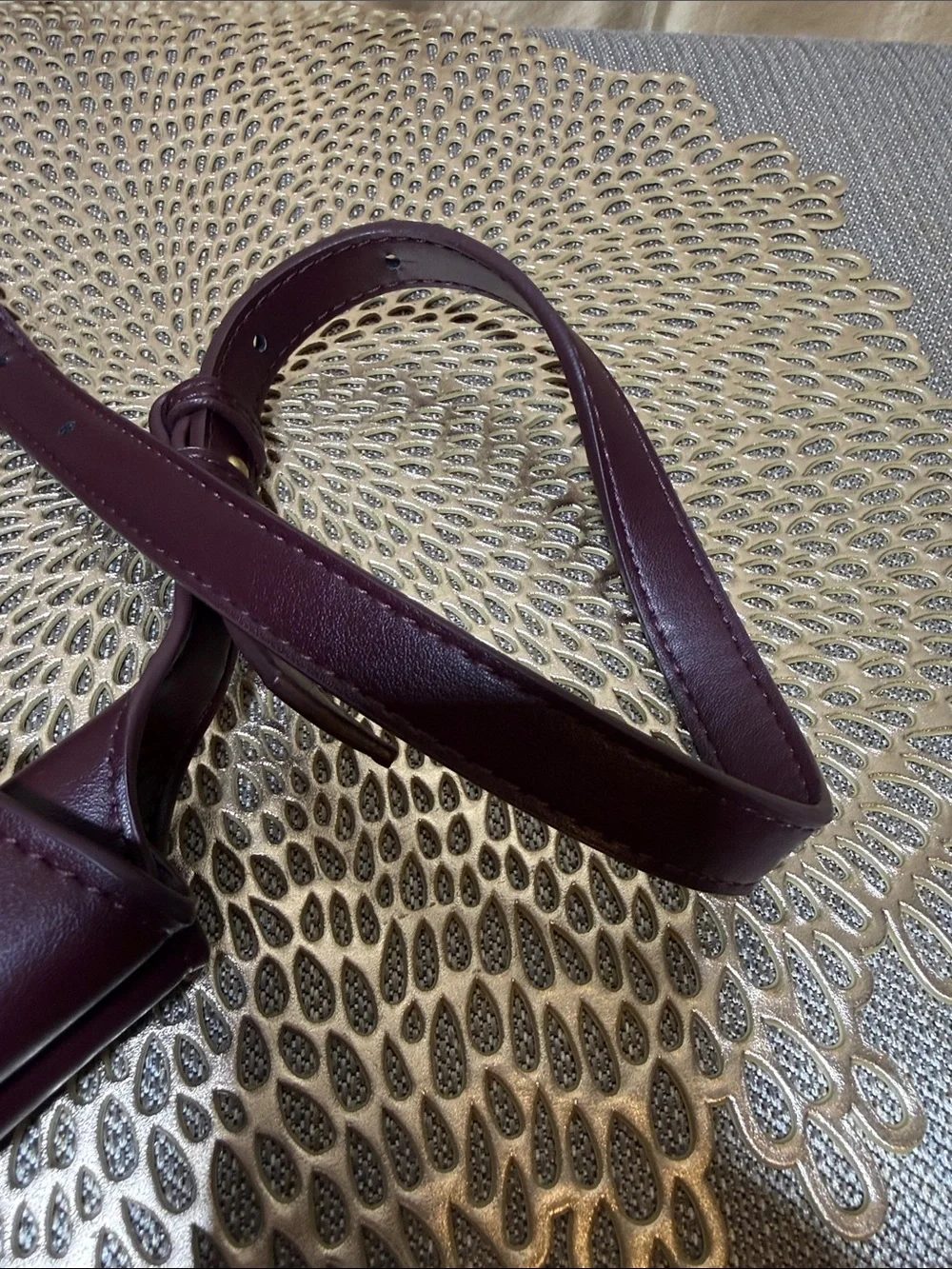 Zara Hobo Shoulder Bag - Burgundy